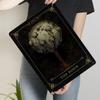 Gothic Mysterious Moon Tarot Metal Tin Sign Retro Dark Art Home Decor Wall Hanging Ornament