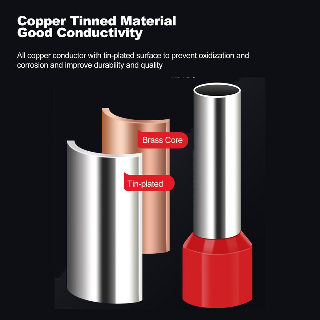 Crimper Tool Kit Crimp Ferrule Including 18 Types 960Pcs Insulated Wire Terminals Self Adjusting Crimping Plier Set