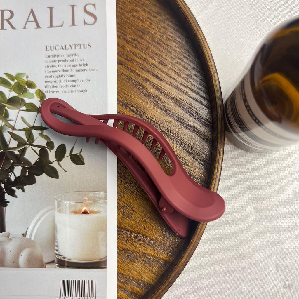 Vintage Matted Hair Clip For Women Fashion Personality Gradient Contrasting Duckbill Clip Girls Daily Life Hair Accessories