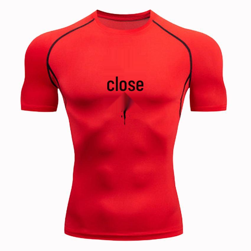 2025 Men's Quick-Dry Running T-Shirt: Breathable, Sweat-Wicking, Tight-Fit Gym Base Layer