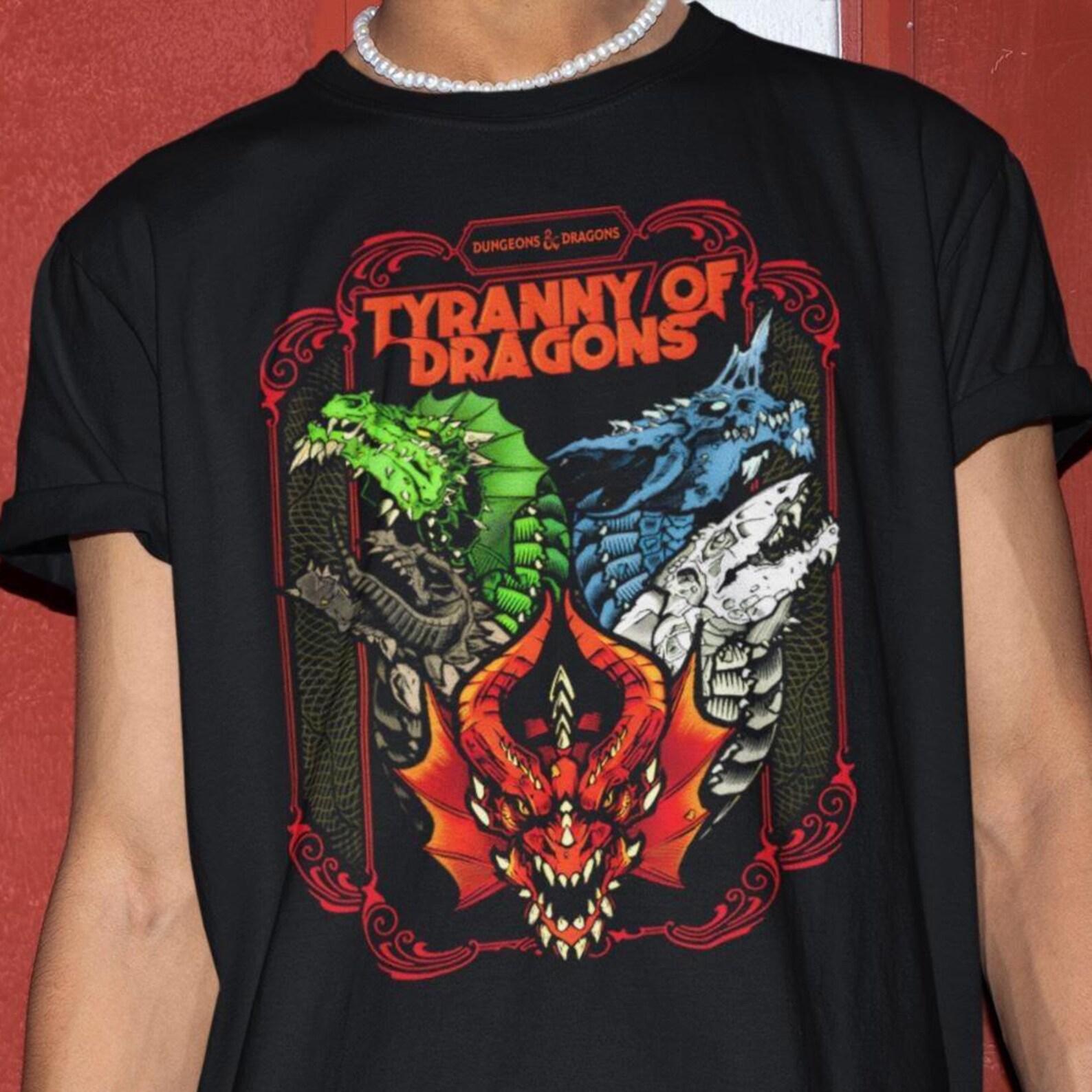 Tyranny of Dragons Tshirt - Dungeons and Dragons Shirt,Board Game Tees,D&D Sweatshirt S