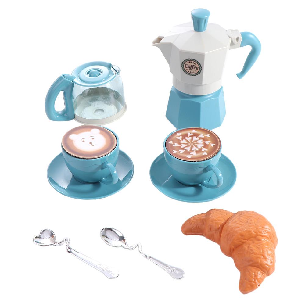 

Coffee Machine Simulation Coffee Set Pretend Play Kettle Snack Play House Toy Kitchen Toy Education Afternoon Tea Toy Kids Gift