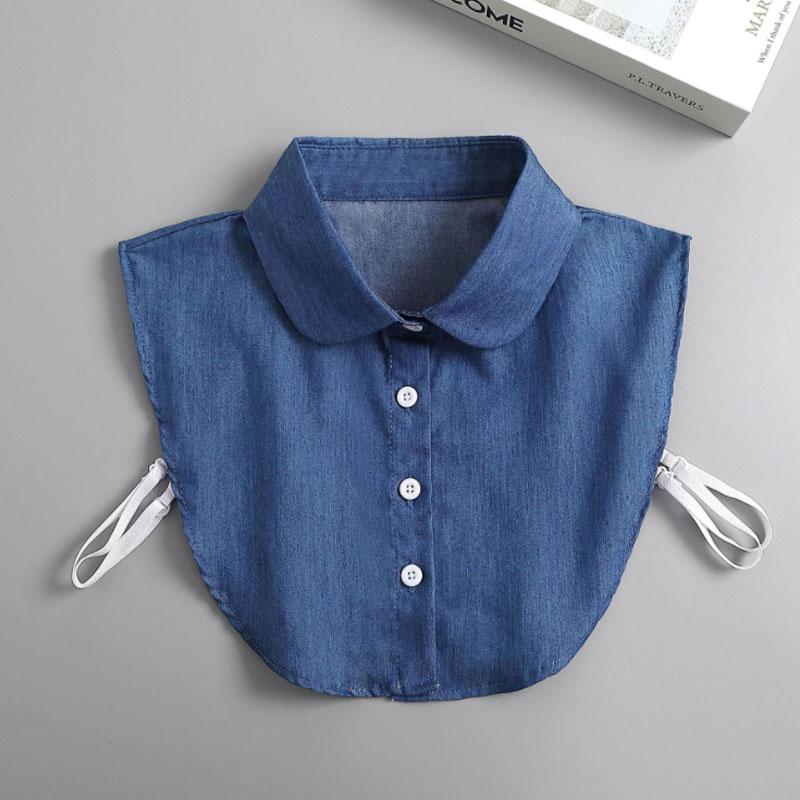 Fashionable Cotton Lace False Collar Shirt, Women's Detachable Collar Shirt, False Tie, Lapel Shirt Top