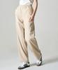 GROOVE RHYME Elastic Waist Semi-Wide Pants (3 Colors) (Lrrmcpa314M)