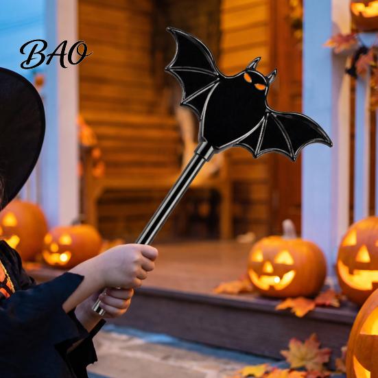 Unique Party Favor Halloween Tap to Pay Wand, Cute Pumpkin Cat Bat Accessory Shaped Credit Card Holder, Novelty Contactless Payment Stick Holder