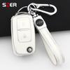 Pink Tpu Car Key Case Cover Shell For Vw Volkswagen Mk4 Bora Golf 4 5 6 Jetta Passat Polo Touran Skoda Octavia Seat 2 3 Buttons