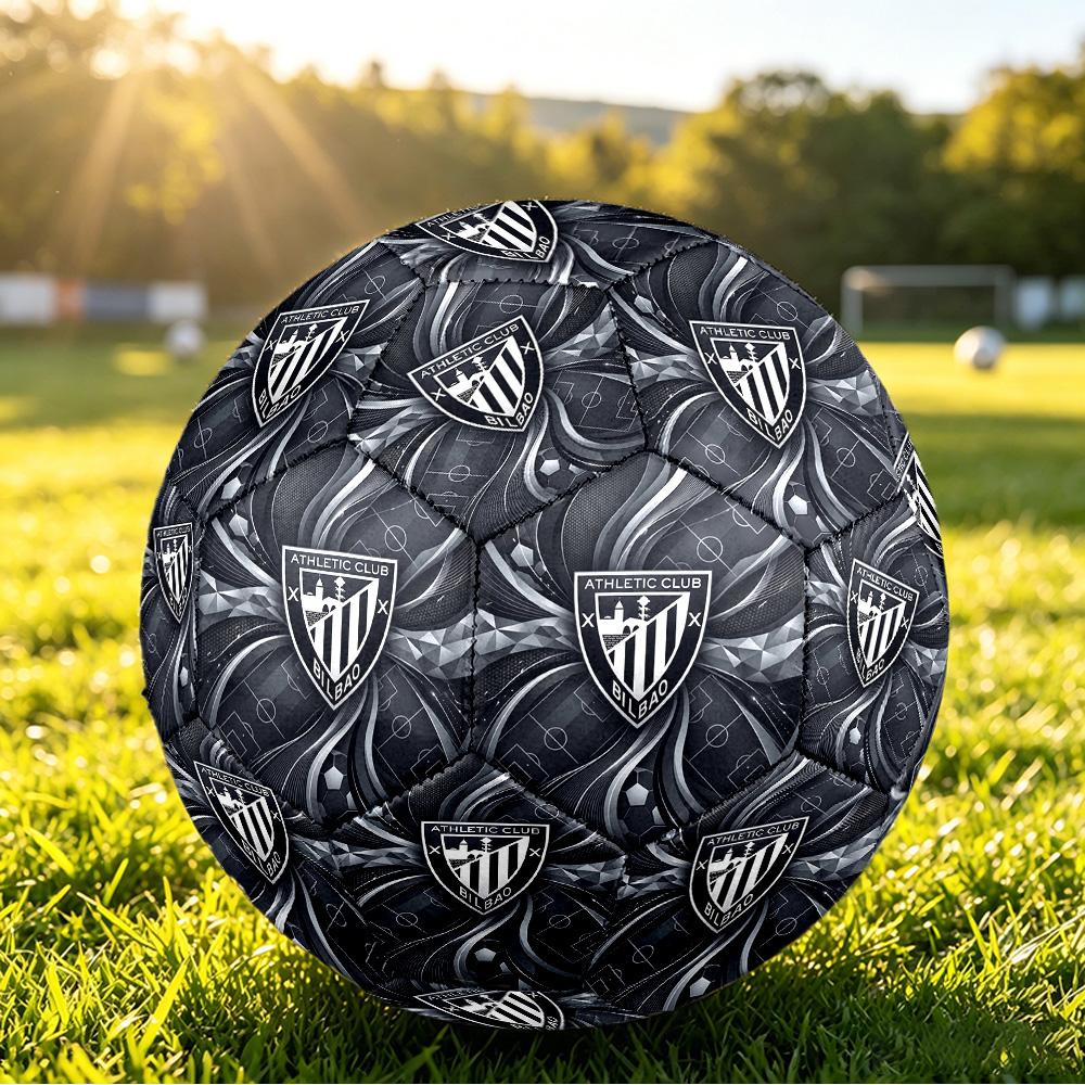 Athletic Bilbao FootballPrinted Size 5 Soccer Bootball, Anti Slip Adult Match Football Souvenir for Football Fans