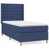 Maison Exclusive - Sommier à lattes de lit avec matelas Bleu 100x200 cm Tissu