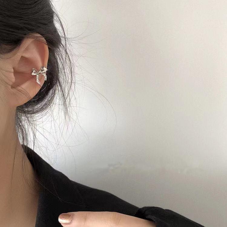 Zircon Butterfly Ear Cuff for Non-Pierced Ears - Elegant Forest Style