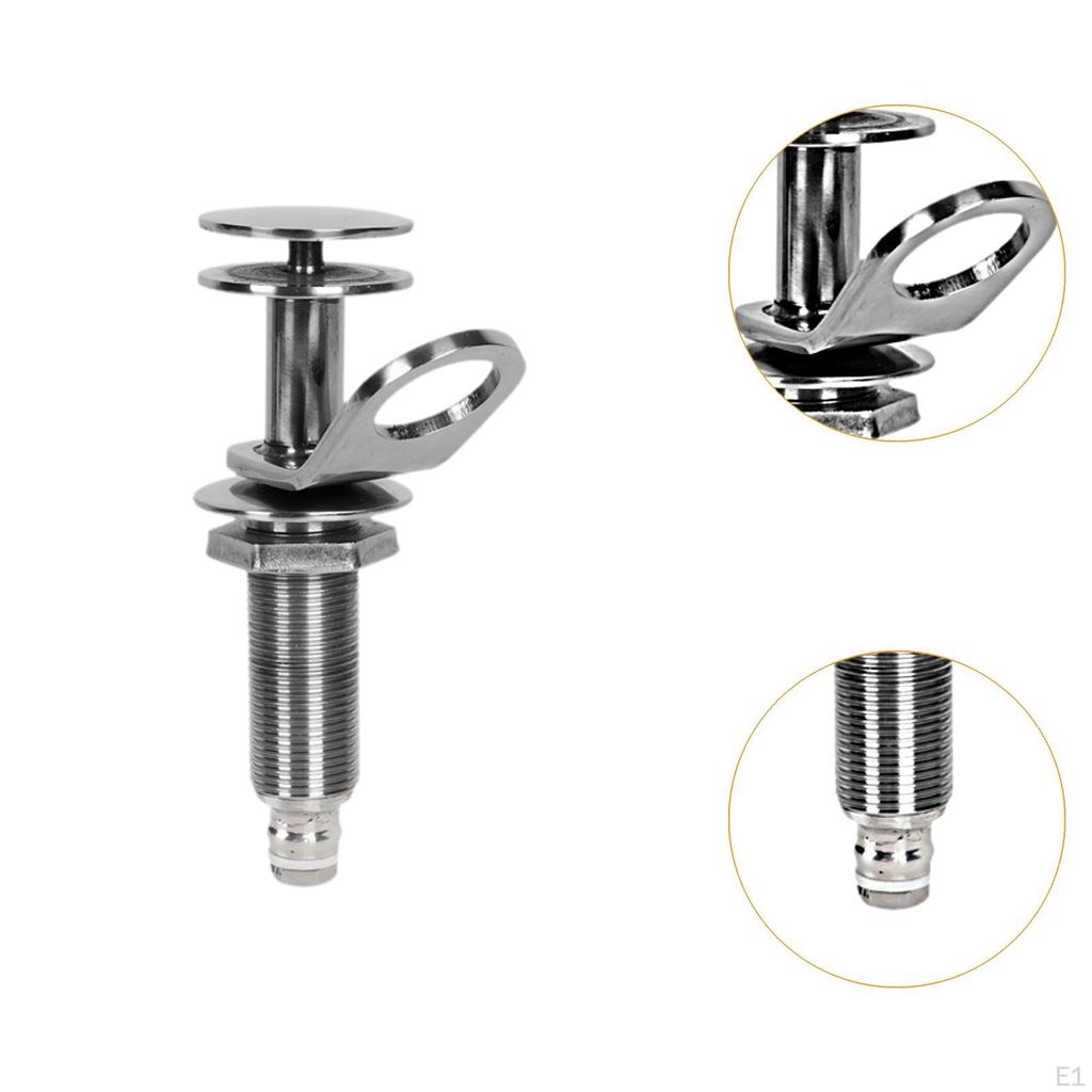 Retractable Fender Cleat Lock 20mm Installation Hole Length 11.7cm Dismountable for Boat Ship