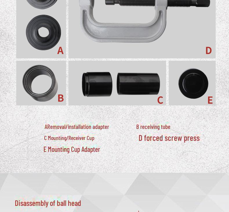 10-Piece 4-in-1 Ball Head Extractor & Puller Tool Set