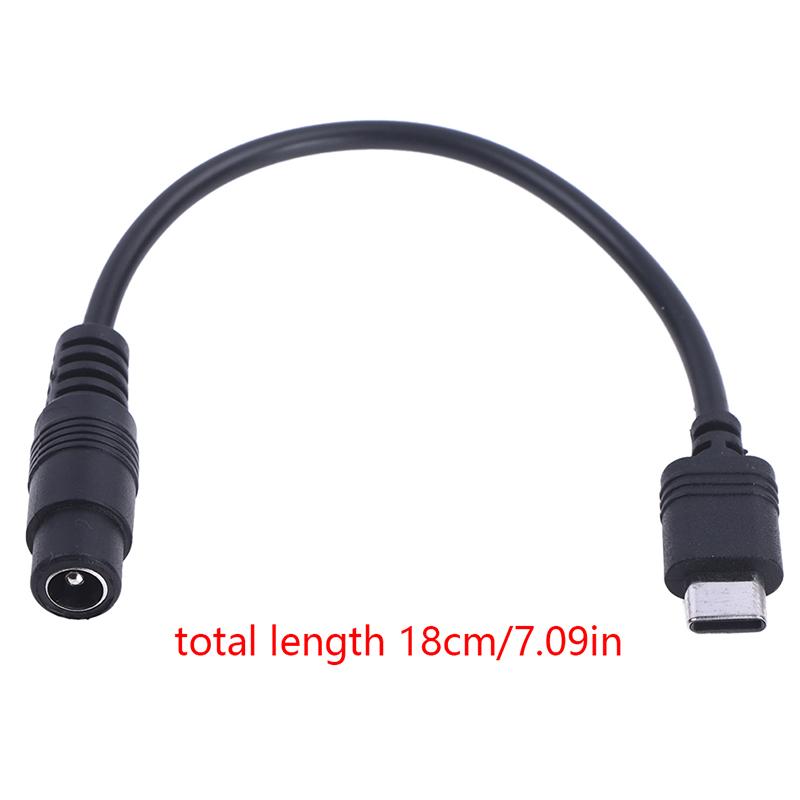 DC Type-c Female To 5.5*2.1 Female Cables 5521 Power Jack DC Power Cotor 5.5x2.1 Adapter USB Type C Converter