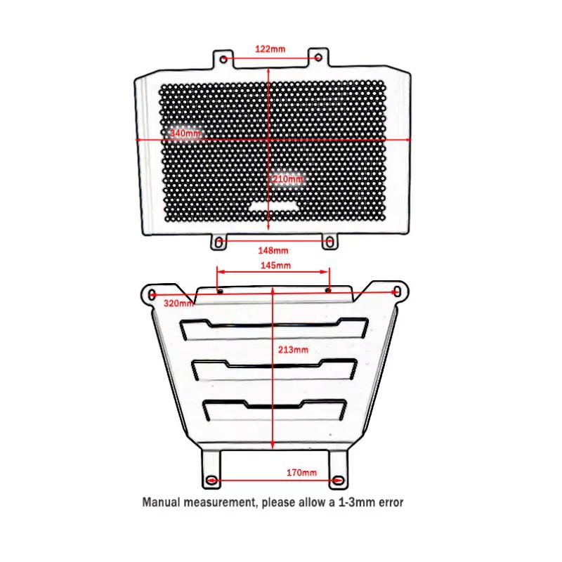 For CFMOTO CF MOTO 450MT 450 MT 450 MT450 CF450MT 2024 2025 2026 Motorcycle Radiator Guard Protection Engine Cover Protector