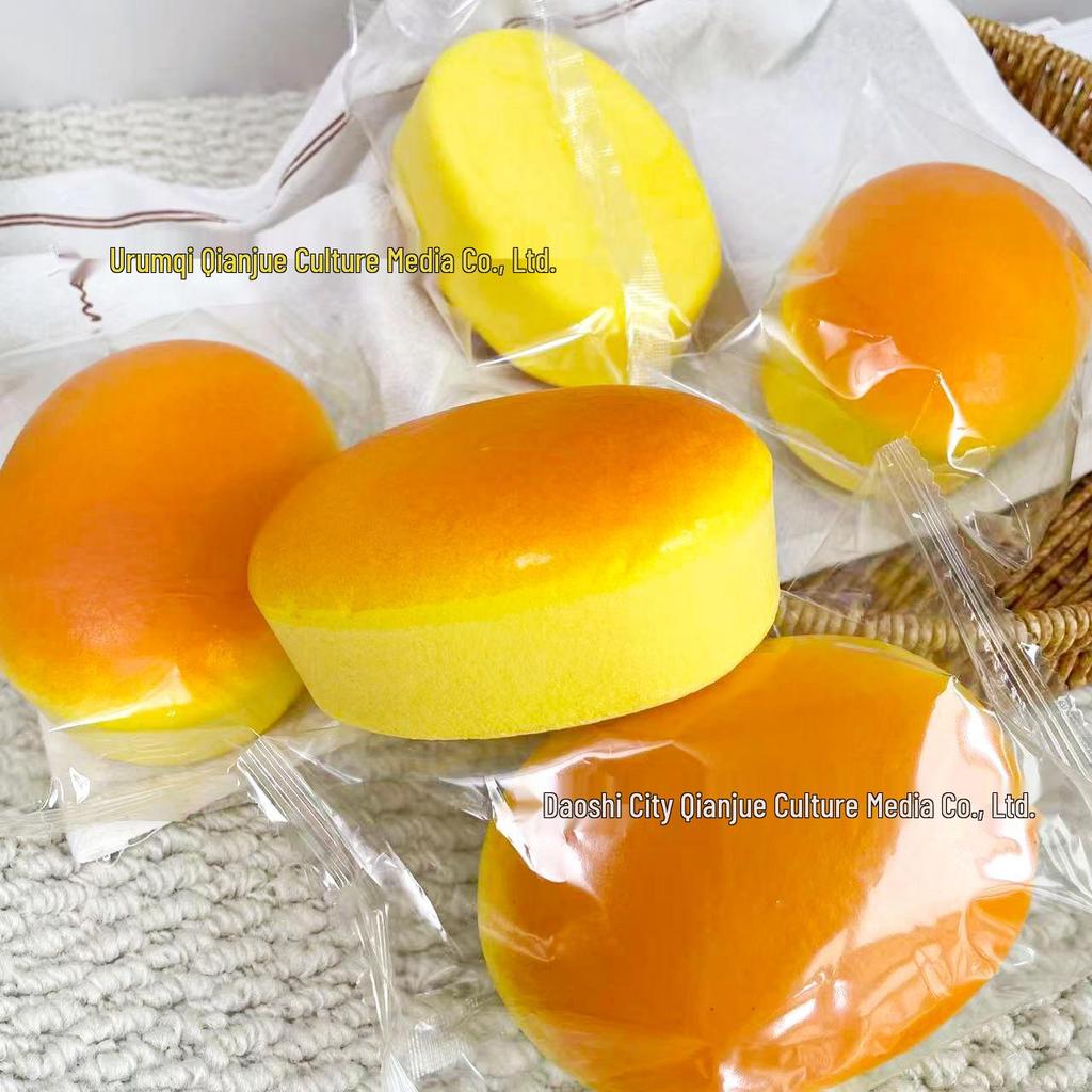 Simulated Bread Squeeze Toy for Stress Relief and Display