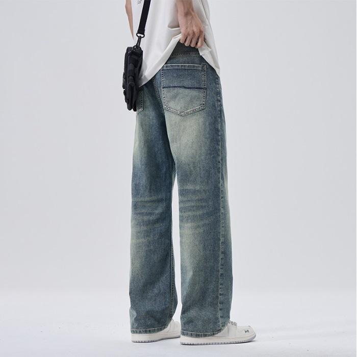 

New Summer Jeans Men Straight Slim Fit Old Retro Pants Men s Trousers 29