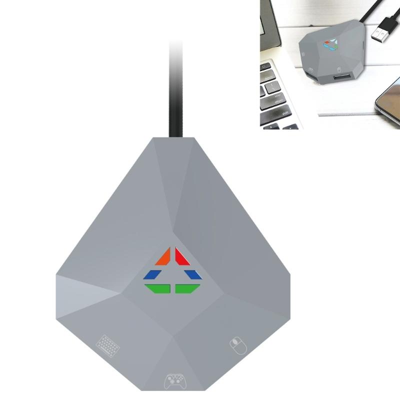 Low Latency Multiple Game Console Keyboard Mouse Converter Adapter Adjustable Setting For Gaming Customizable Keybinds