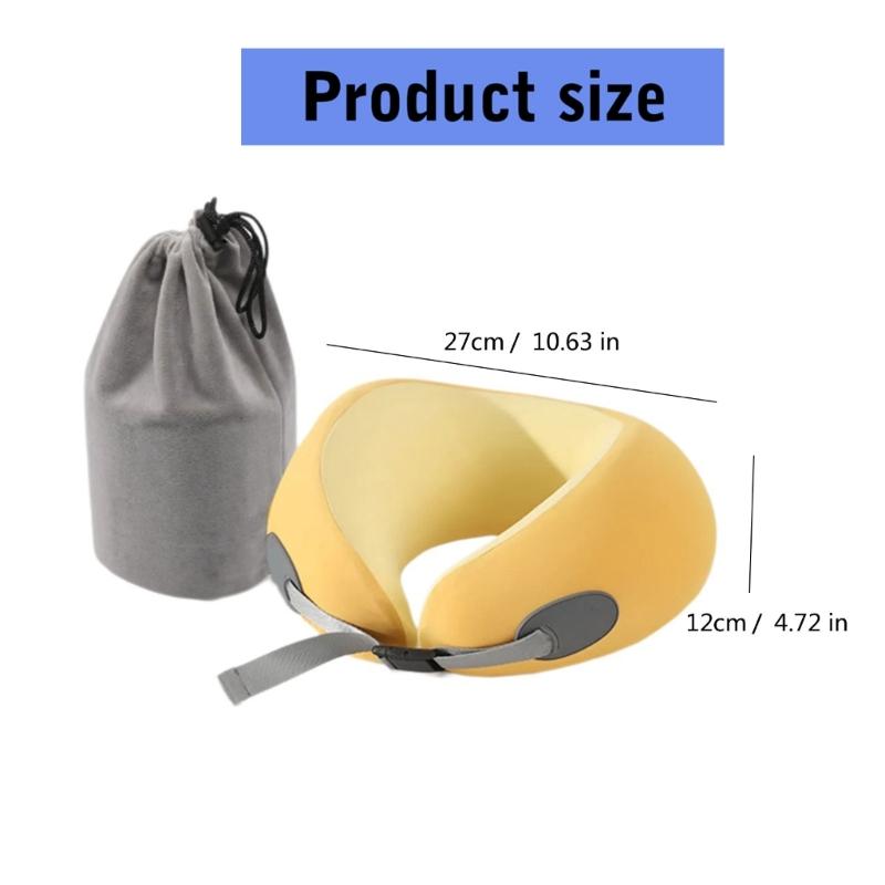 Memory Foam Travel Neck Pillow for Head and Neck Support Soft U Shape Cushions for Airplanes Car Home Office