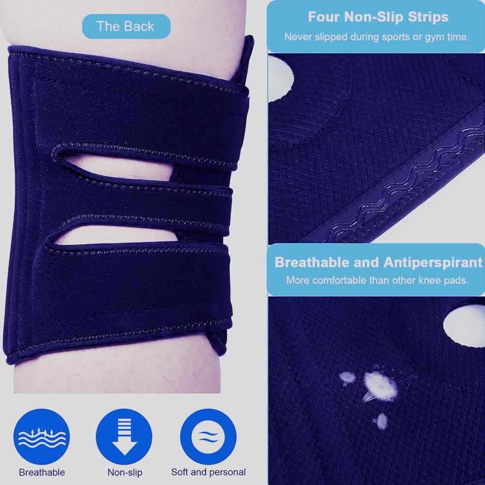 1Pcs Plus Size Knee Brace For Women & Men - Adjustable Knee Support Brace For Meniscus Tear,Compression With Side Stabilizers
