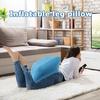PVC Elevation Leg Pillows Foot Pillow Inflatable Leg Pillow Lightweight Knee Cushion Portable Wedge Pillow for Home Office Rest