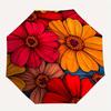 1pc Floral Pattern Automatic Open/close Folding Compact Umbrella, 8 Rib Sturdy Canopy, Lightweight Portable, Everyday Use, Gift,,103