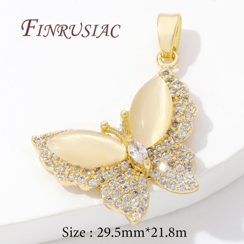 18K Real Gold Plated Crystal Charms For Jewelry Making,Trendy Jewellery Charms Accessories,Pendant For Needlework