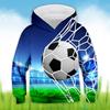 Kids Boys Hoodie Pullover Football Long Sleeve Pocket Children Top Casual Hoodie Sports Daily