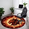 1pc Lion Head Emblem Chair Carpet for Office Non-Slip Mat for Office - Decorative Floor Mat  Yy251030253