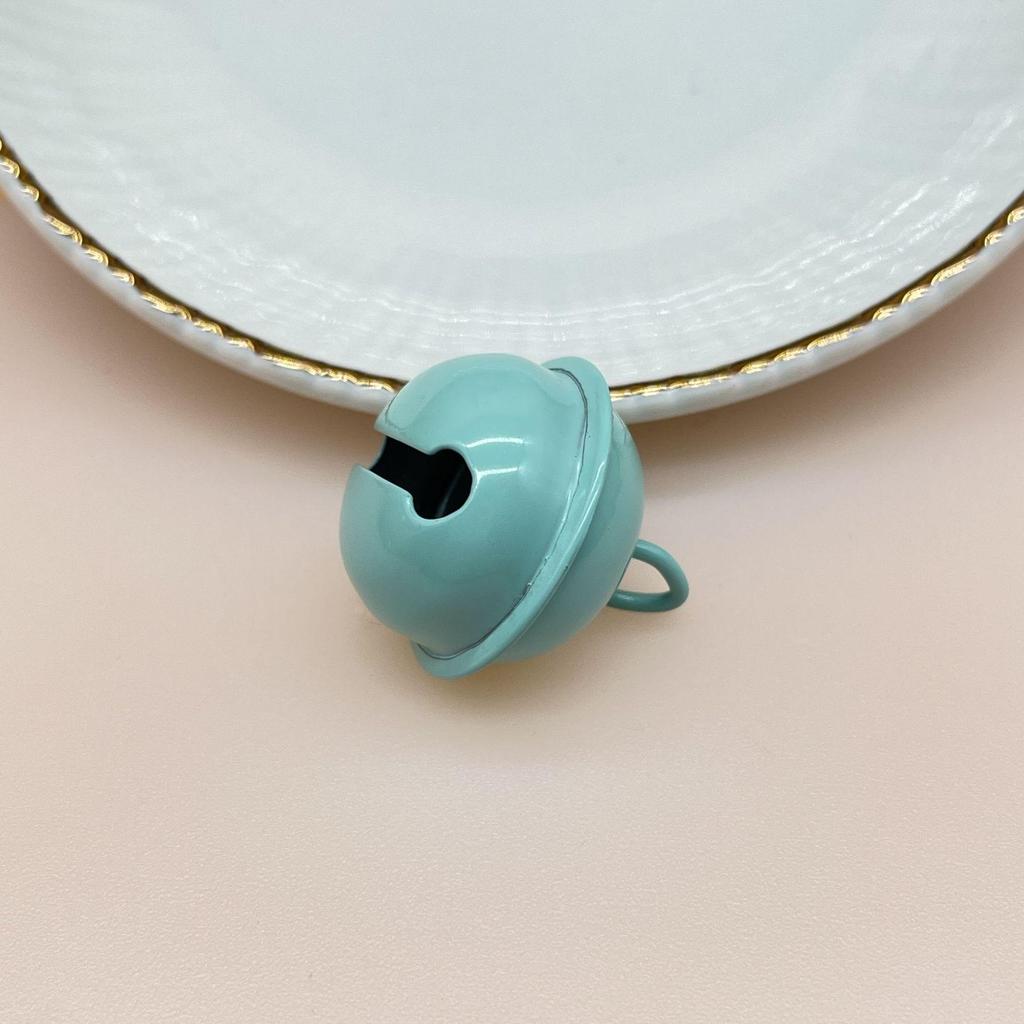 22mm Candy Color Bells for DIY Jewelry & Keyring Gifts - Metal Baked Paint Christmas Accessories