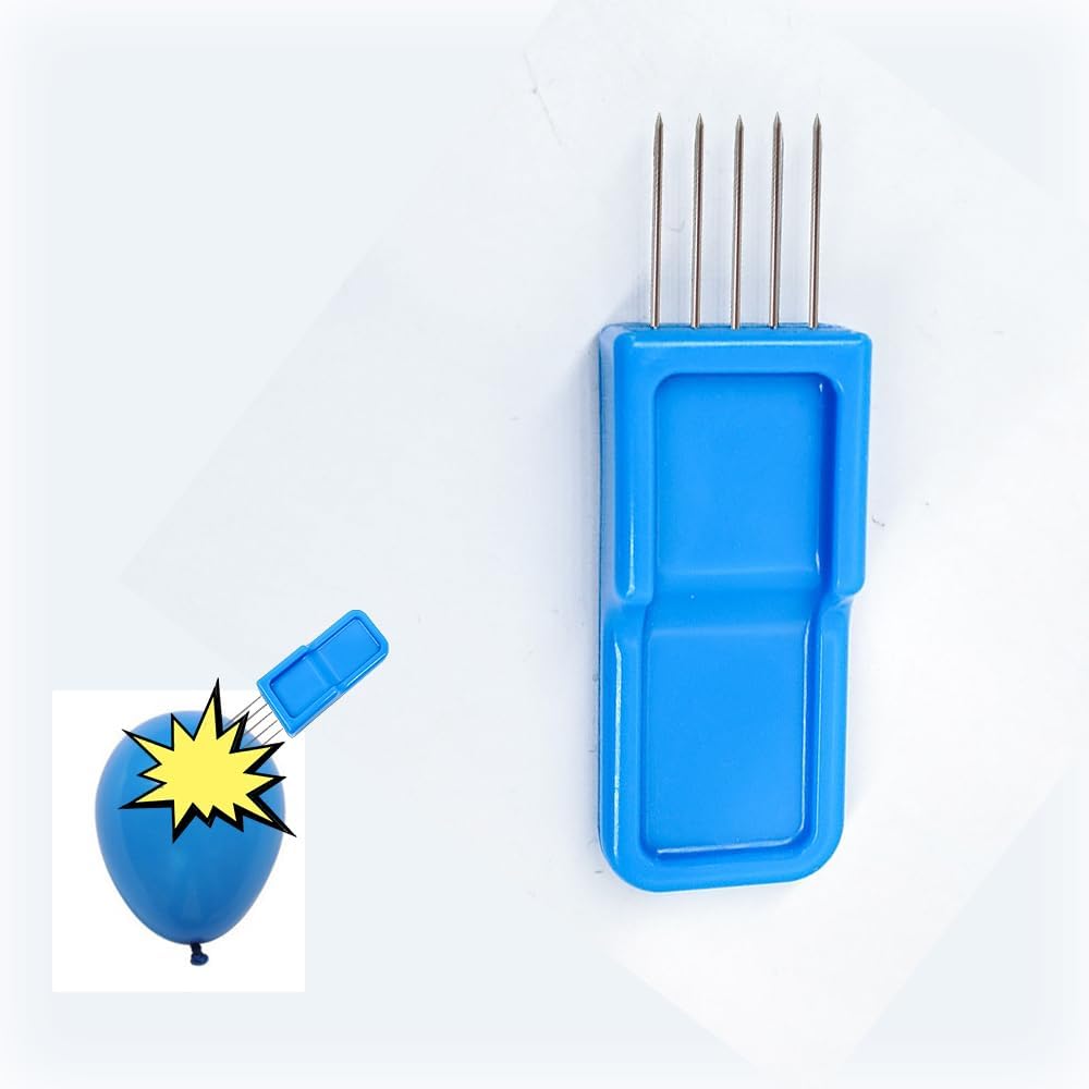 Balloon Striker Popper Tool,Balloon Burster Stick,with 5 Precision Steel Pins,Convenient,Safe and Storable Tools,Perfect for Cleaning Up After a 1