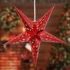 Red Paper Merry Christmas Star Lantern Lights for Decoration| Diwali Christmas Lantern| Aakash Kandil for Diwali| Hanging Lantern