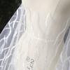 Shiny and anti-pilling embroidered lace fabric suitable for wedding dresses formal gowns and DIY handmade clothing fabrics