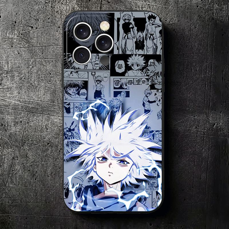 Hunter X-Hunters Killua Soft Phone Case for iPhone 16 16E 17 Air 15 Pro Max 14 Plus 13 Mini 11 12 7 Black Cover Back Shell