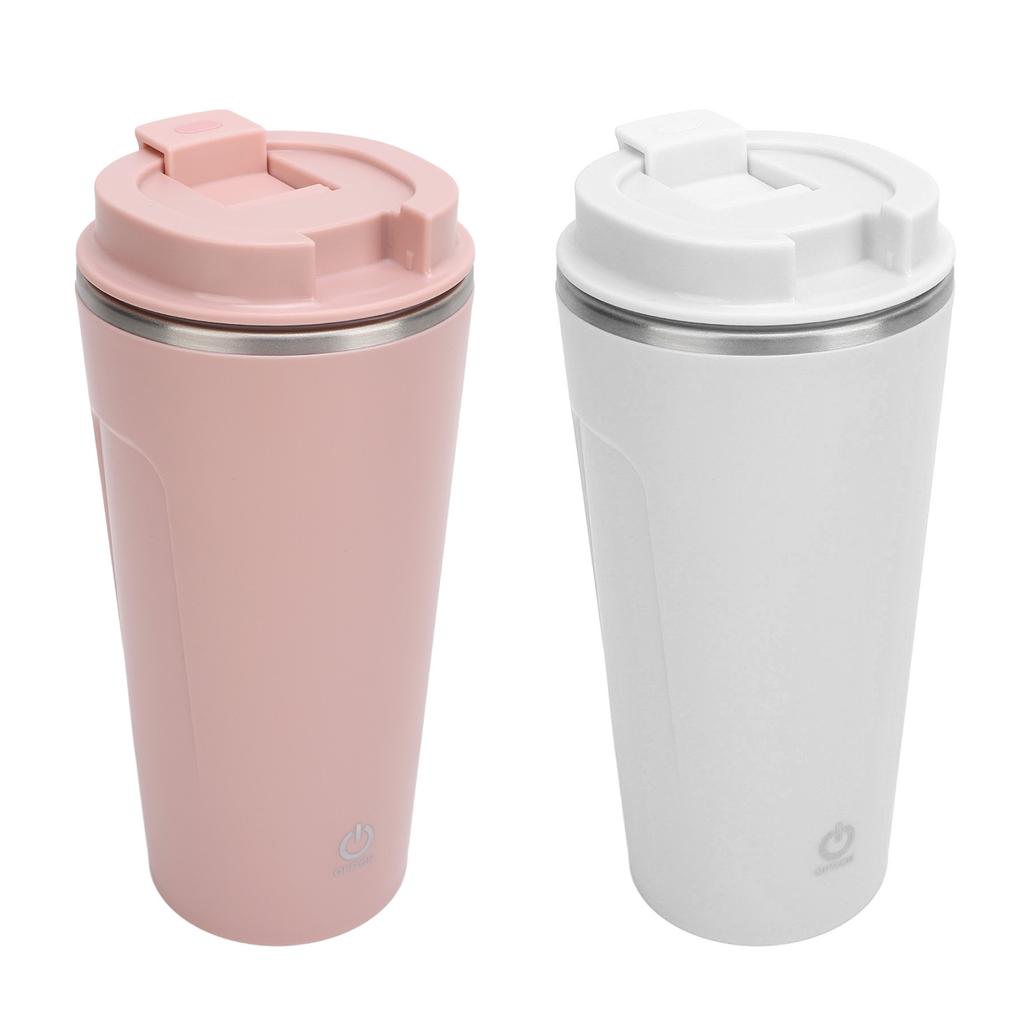 Selbstrührender Kaffeebecher, wiederaufladbarer USB-Edelstahl-Auto-Selbstmischbecher mit Deckel für Büro C