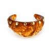 Hot Sale Smudge Coffee Resin Bracelet Ladies Arc Bracelet Girlfriend Ring Fashion Premium Jewelry