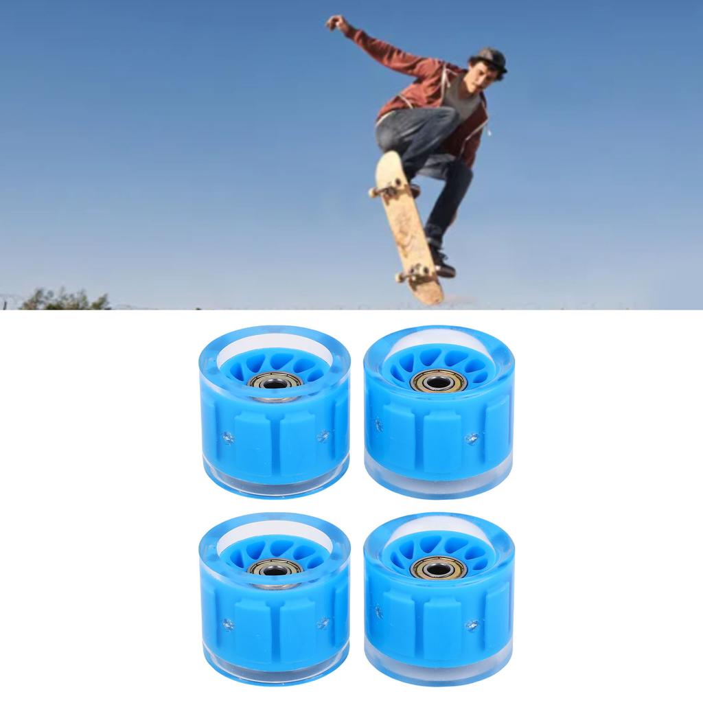 4 PCS  board Wheels and Bearings   Wheels Magnetic   Friction High   PU 55x45mm