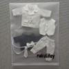 Rakulifey Obitsu 11 Costume Suit Set OB11 Size Clothes Obitsu Clothes 5 Colors (white)
