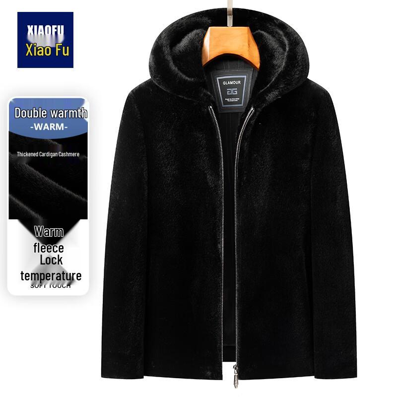 Мужское зимнее толстое пальто с капюшоном из искусственного меха 3XL
