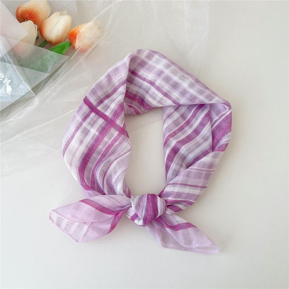 Versatile Cotton Linen Silk Scarf - Women's Fashionable Neck & Headscarf for Spring & Autumn