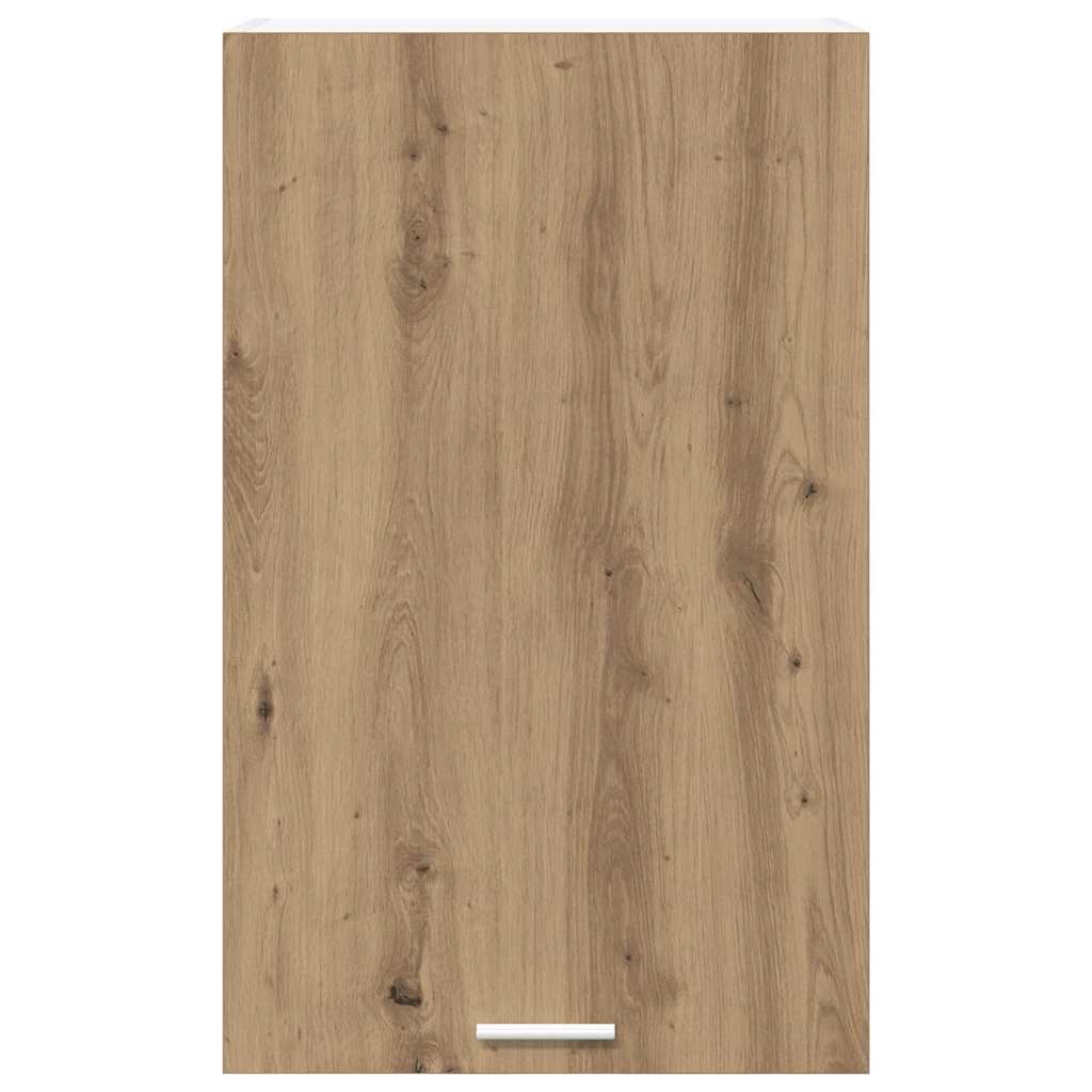 Hanging Cabinet with Door Artisan Oak and White 50 X 31 X 80 Cm