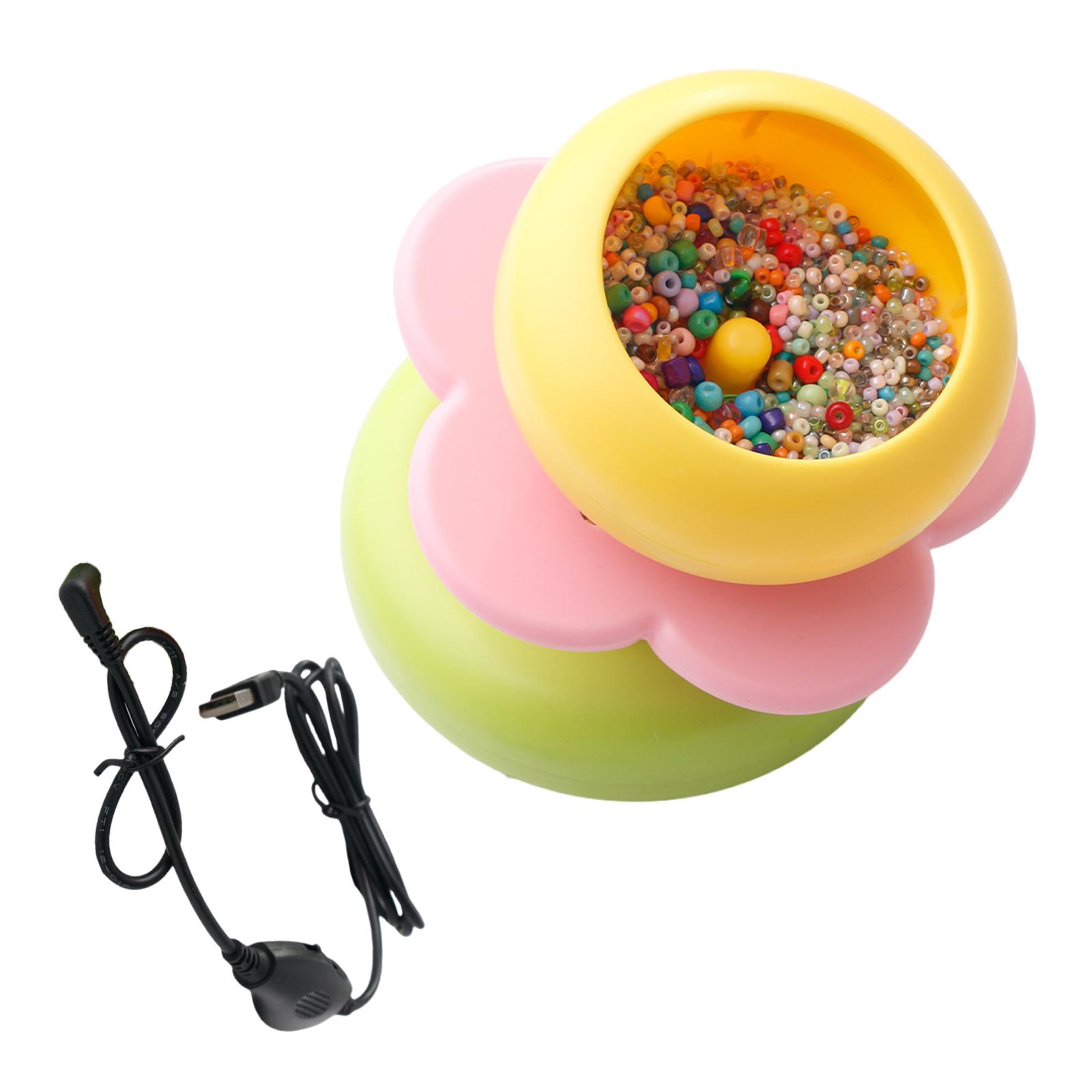 

Электрический инструмент для нанизывания бисера Инструмент для изготовления ювелирных изделий Устройство для нанизывания бисера Аксессуар для рукоделия Спиннеры для бисера Инструмент для плетения бисером розовый