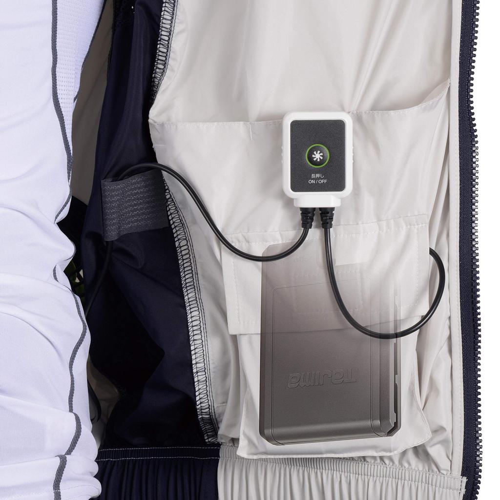 Tajima Cool Fan 3D Mesh for Lasts for Approximately 9 Hours On High Includes Inner Size 3L Vest Breathable, Ultra-Three-Dimensional All-Day Use,