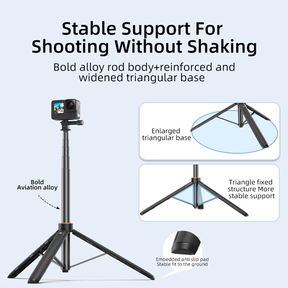 Extension Rod Pole Bar Telescopic Extended Selfie Stick Tripod Extension Rod Adjustable for DJI Osmo Pocket 3 Accessories