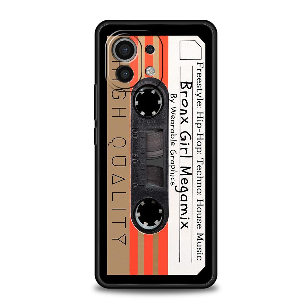 

Чехол для телефона с аудиокассетой Mixtape Vintage Magnetic Tape Cassette для Xiaomi Mi 14 13 12 11 Ultra Poco F3 F4 F5 X3 X4 NFC Pro Lite Xiaomi 13