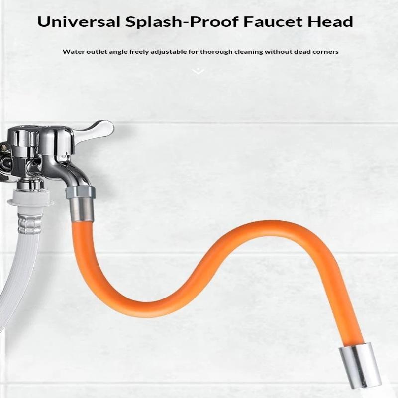 1Pc Adjusta Sink Drain Extension Tube With Connector, 360 Degree Rotatable Faucet Extender, Fits Bathroom Sinks For All Drainage Needs