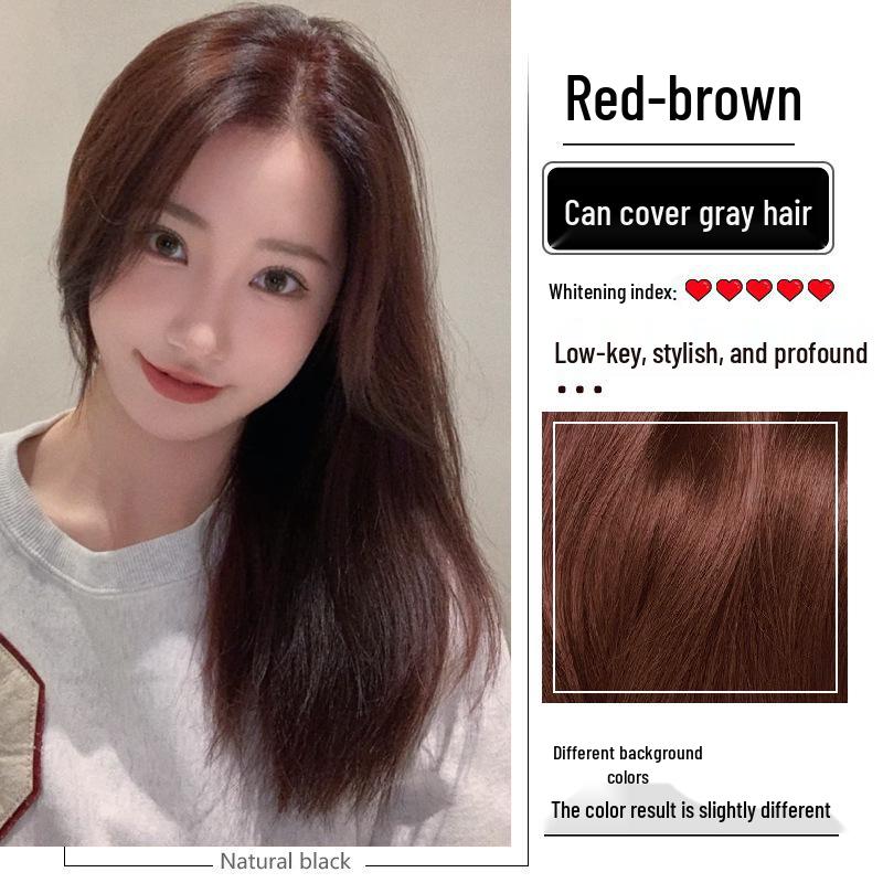 2026 Hair Dye Cream: Gray-Brown Linen, Black Tea Color, with Hair Care Benefits