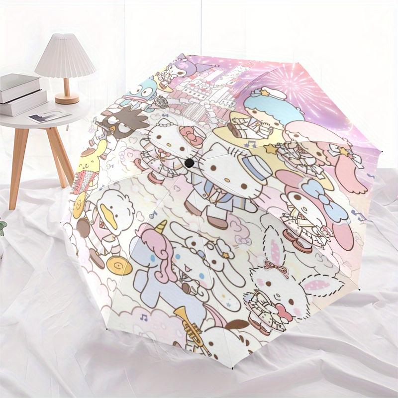 Fireworks Sanrio Characters Automatic Opening and Closing Umbrella - Suitable for Various Occasions, Outdoor Activities, Lightweight and Durable Autom