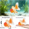 Heart-shaped Goldfish Keychain with Realistic Fish Models