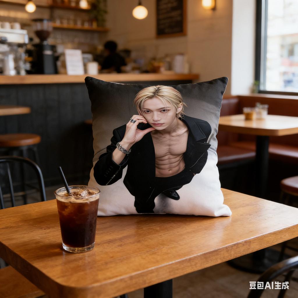 Double Sided Print Kpop Style Felix Pillow Cover Soft Cushion Case With Zipper Ideal Gift For Fans For Home Decor