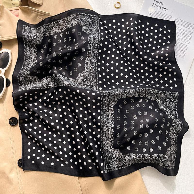 Luxury Brand 100% Real Silk Scarf Women Square Neck Tie Shawls Wraps for Ladies Foulard Scarves Pashmina Female Hijab Bandana