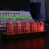 ClocTeck Nixie Tube Clock with Sync 16 Million Colors Retro Modern Wooden Digital Clock Wi-Fi & Customizable,